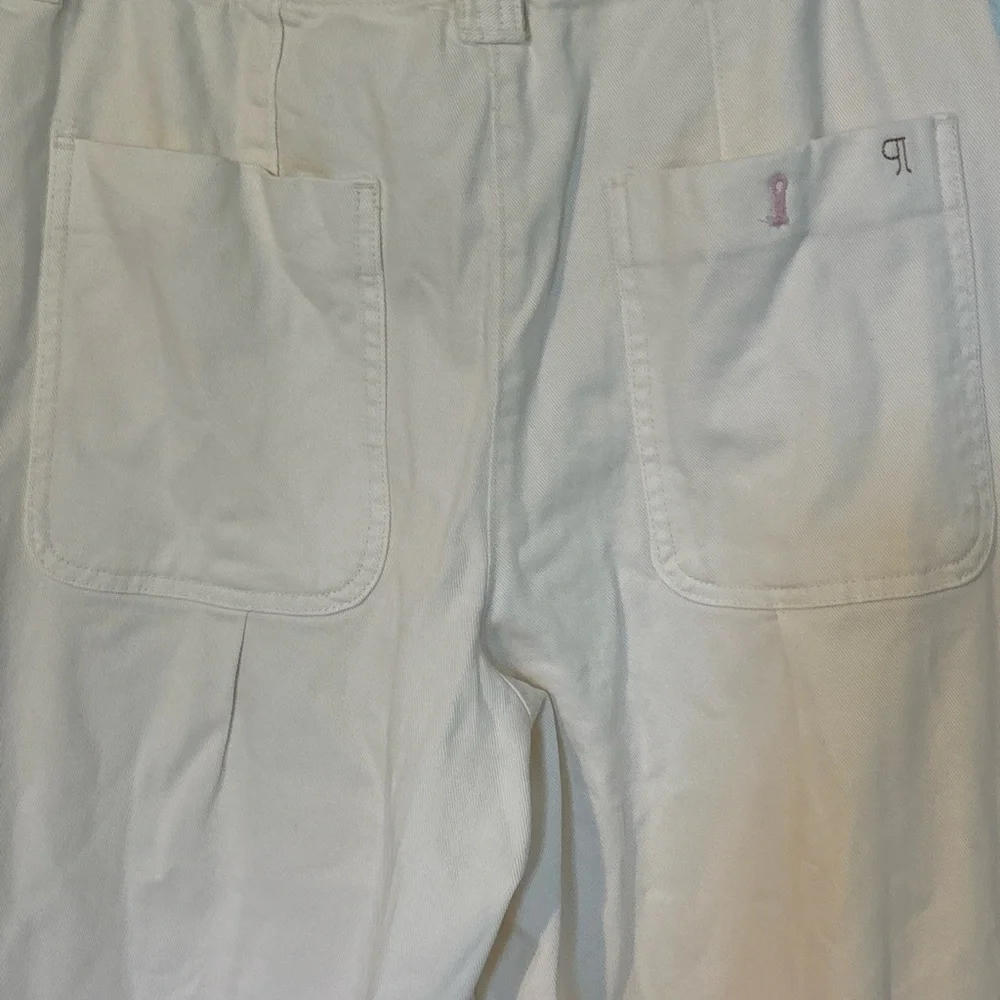 Pilcro cropped wide leg drawstring beige pants - Picture 5 of 11
